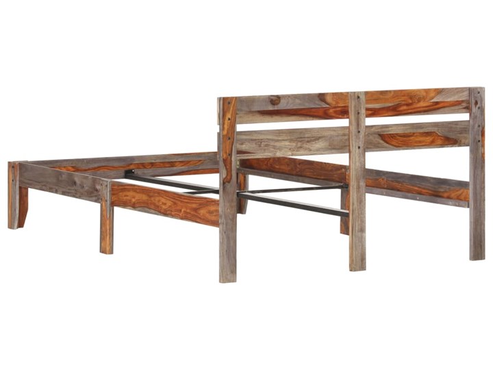 vidaXL Rama łóżka, lite drewno sheesham, 120 x 200 cm Łóżko drewniane Kategoria Łóżka do sypialni