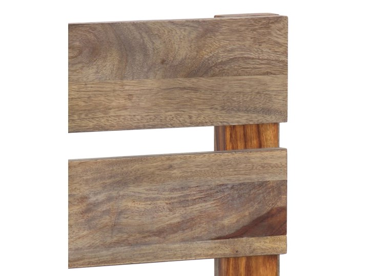 vidaXL Rama łóżka, lite drewno sheesham, 140x200 cm Łóżko drewniane Kolor Brązowy