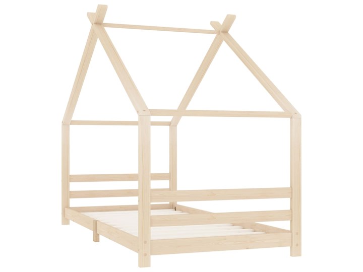 vidaXL Rama łóżka dziecięcego, lite drewno sosnowe, 90 x 200 cm Domki Płyta MDF Kategoria Łóżka dla dzieci