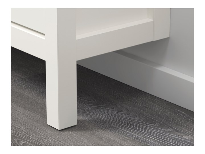 IKEA HEMNES Szafka na buty, 4 przegrody, biały, 107x22x101 cm Tworzywo sztuczne Styl Tradycyjny Drewno Płyta laminowana Głębokość 22 cm Szerokość 107 cm Płyta MDF Płyta meblowa Kategoria Szafki i regały