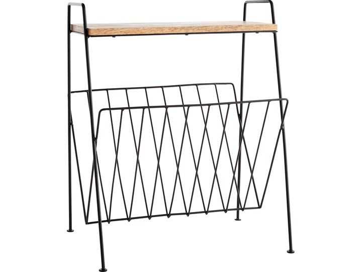 Gazetnik Rack Wood 36x47 cm czarny