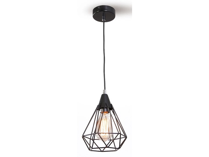 Żyrandol na drutu DIAMOND 1xE27/60W/230V 17 cm Kategoria Lampy wiszące Metal Lampa druciana Kolor Czarny
