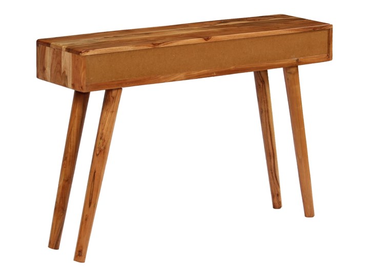 vidaXL Konsola z drewna akacjowego, żłobione szuflady, 118x30x80 cm Z szufladą Głębokość 30 cm Szerokość 118 cm Drewno Kategoria Konsole