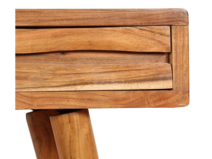 vidaXL Konsola z drewna akacjowego, żłobione szuflady, 118x30x80 cm Z szufladą Drewno Głębokość 30 cm Szerokość 118 cm Styl Vintage