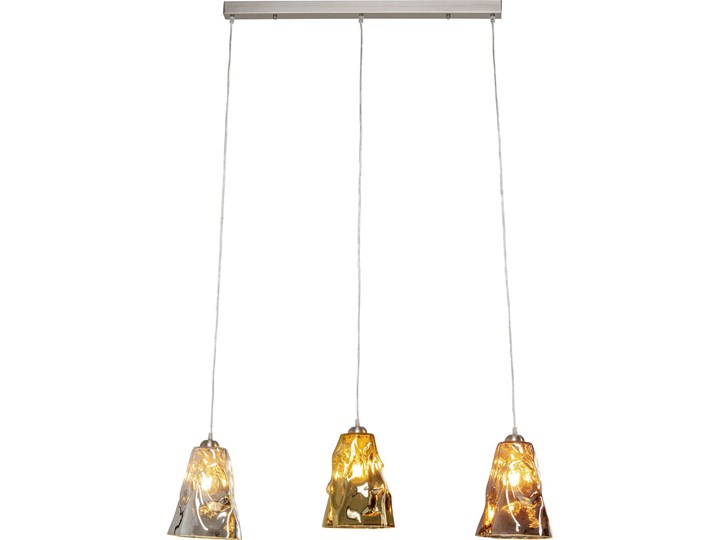 Lampa wisząca metalowa ze szklanym kloszem w 3 kolorach 99 x 25 cm