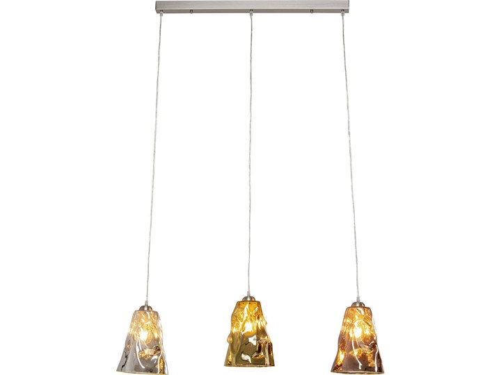 Lampa wisząca Crumble Tricolore 99x150 cm Stal Szkło Metal Ilość źródeł światła 3 źródła