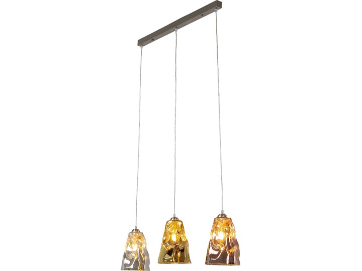 Lampa wisząca Crumble Tricolore 99x150 cm Szkło Stal Metal Ilość źródeł światła 3 źródła Kategoria Lampy wiszące