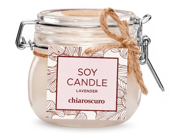 Świeca sojowa Chiaroscuro Lavender 130 ml. 40 h. Świeca zapachowa Kategoria Świeczniki i świece