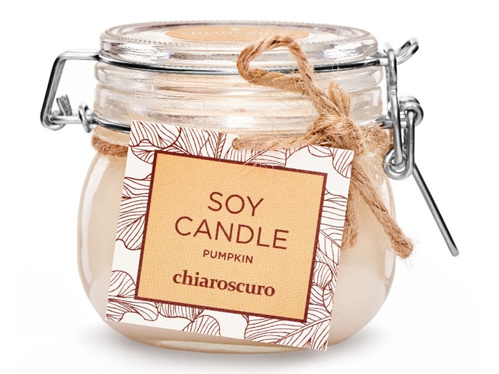 Świeca sojowa Chiaroscuro Pumpkin 130 ml. 40 h. Kategoria Świeczniki i świece Świeca zapachowa Kolor Beżowy