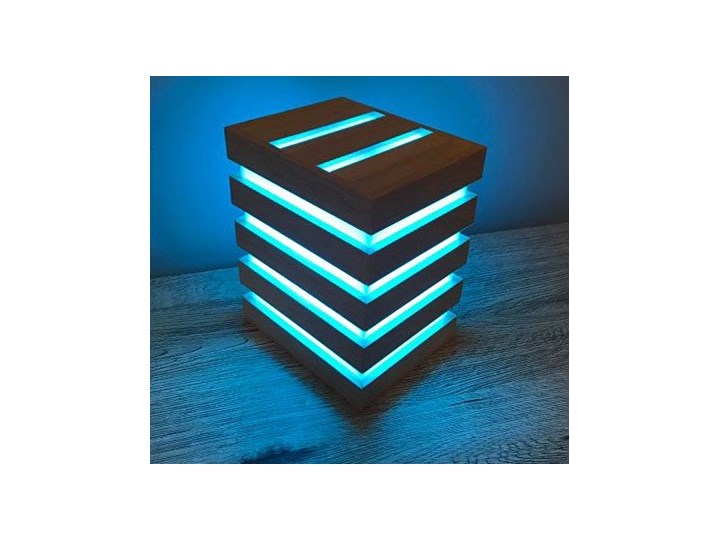 Drewniana lampka nocna LED z pilotem - EX377-Selina Lampa LED Lampa nocna Styl Nowoczesny