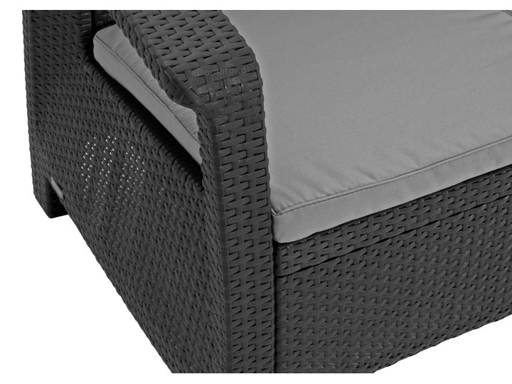 Zestaw wypoczynkowy CORFU SET MAX 5-osobowy - grafit Rattan Zestawy wypoczynkowe Tworzywo sztuczne Kategoria Zestawy mebli ogrodowych