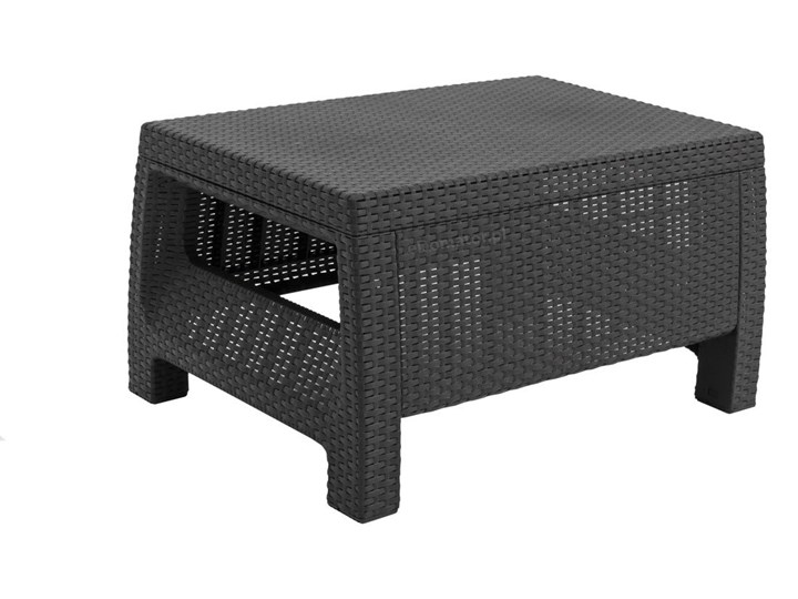 Zestaw wypoczynkowy CORFU SET MAX 5-osobowy - grafit Rattan Zestawy wypoczynkowe Tworzywo sztuczne Kategoria Zestawy mebli ogrodowych Zawartość zestawu Stół